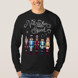 Camiseta Nutcracker Squad Holiday Christmas Boy Girl Women