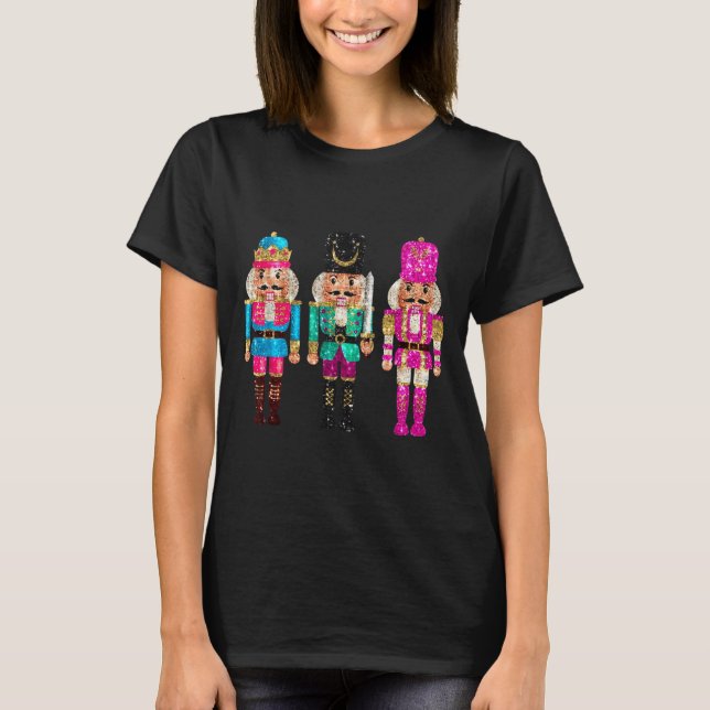 Camiseta Nutcrackers Merry Christmas Funny Xmas Men Women  (Frente)