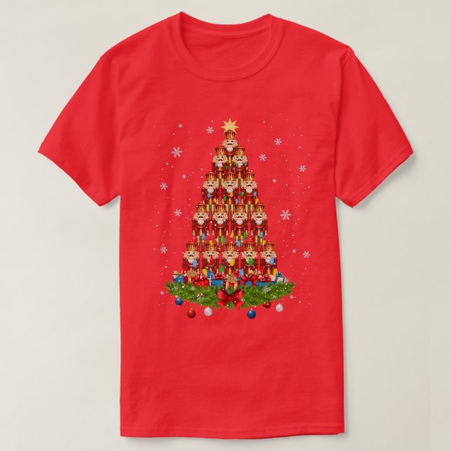 Camiseta Nutcrackers Toy Christmas Tree Soldier Premium128 (Frente do Design)