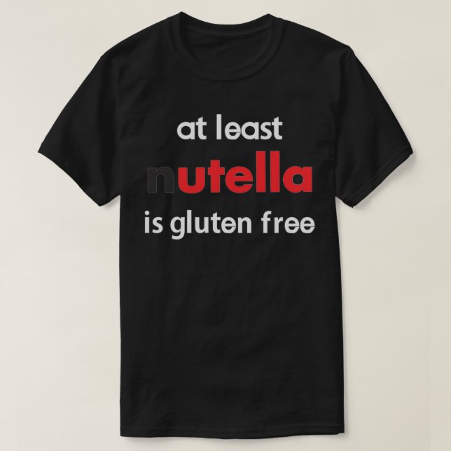 Camiseta Nutella livre de glúten (Frente do Design)