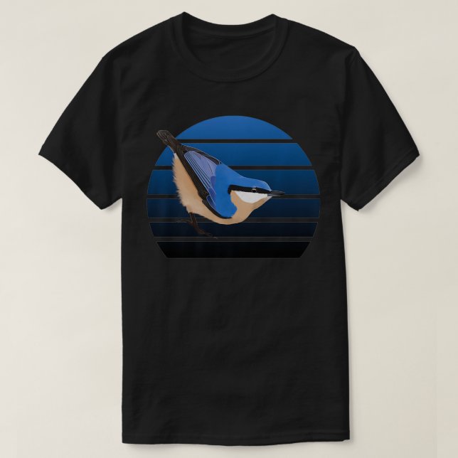 Camiseta Nuthatch Bird Birdlover Birdwatcher Animal Biologi (Frente do Design)