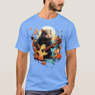 Camiseta Nutria tocando violão