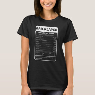 Camiseta Nutrição BRICKLAYER Fala Gráfico Sarcástico