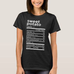 Camiseta Nutrição De Batata Doce Fata Engraçada, Ação De Gr
