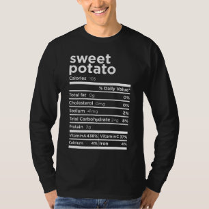 Camiseta Nutrição De Batata Doce Fata Engraçada, Ação De Gr