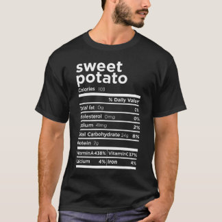 Camiseta Nutrição De Batata Doce Fata Engraçada, Ação De Gr