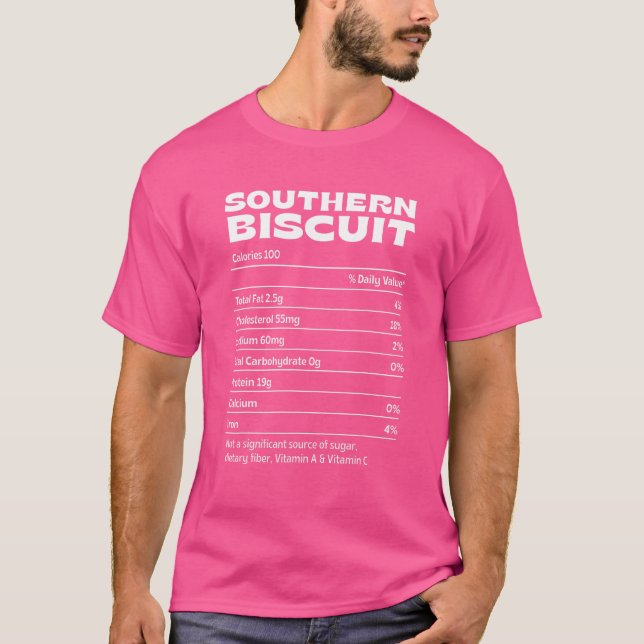 Camiseta Nutrição de Biscoitos do Sul Fala Engraçado Ação d (Frente)