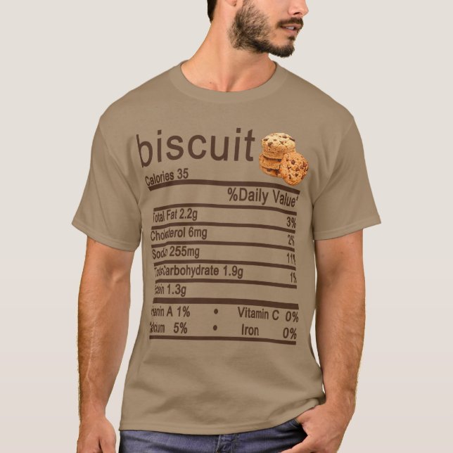 Camiseta Nutrição de biscoitos Fala Engraçado Ação de Graça (Frente)