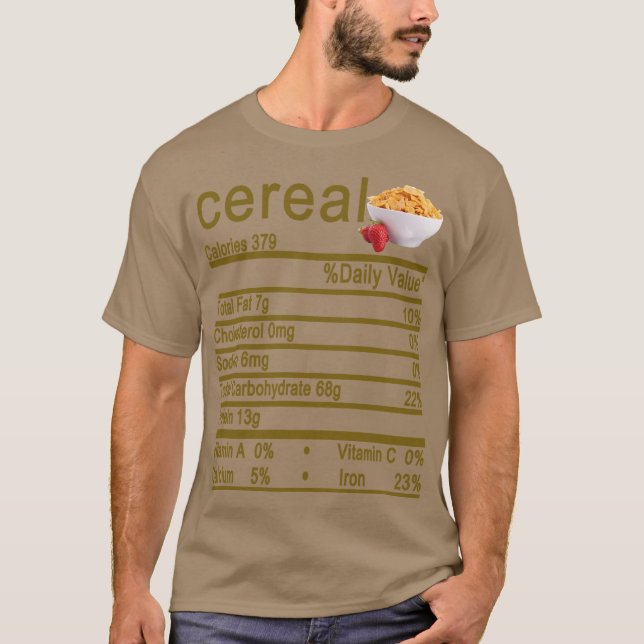 Camiseta Nutrição de cereais Fatos de Ação de Graças de Nat (Frente)
