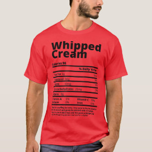 Camiseta Nutrição De Creme Engraçado Engraçado Ação De Graç