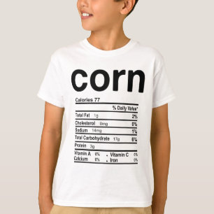 Camiseta Nutrição de Milho Fala Engraçado Dia de Ação de Gr
