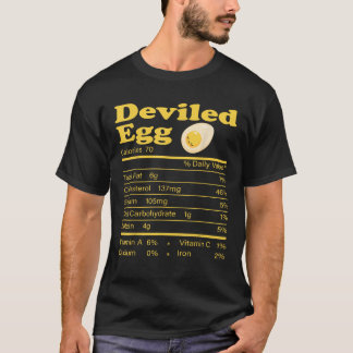 Camiseta Nutrição de Ovos Devilados Fala Engraçado Ação de 
