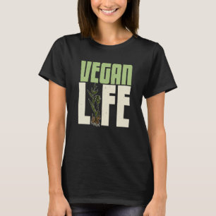 Camiseta Nutrição de plantas veganas verduras comida Salada