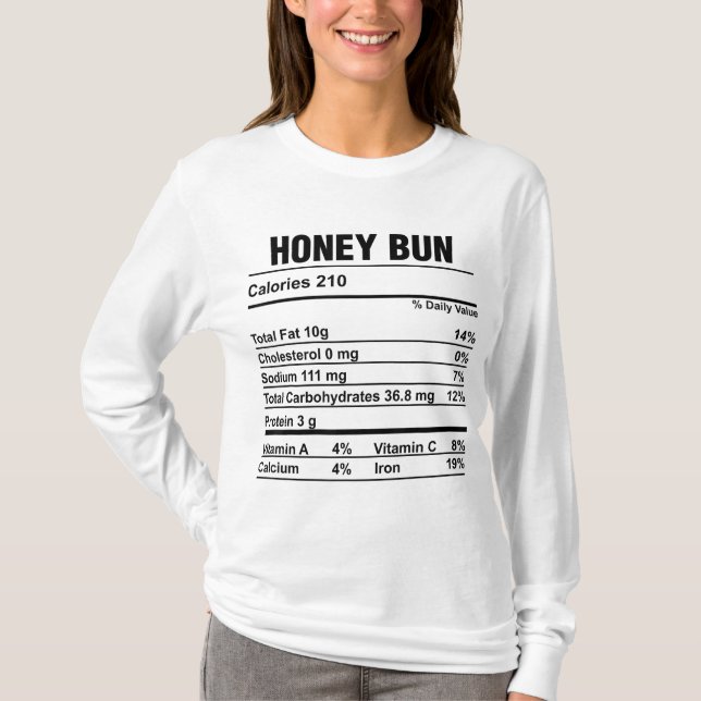 Camiseta Nutrição Fala Comida de Ação de Graças Mel Funny (Frente)