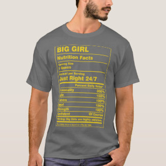 Camiseta Nutrição Fala Garota Grande