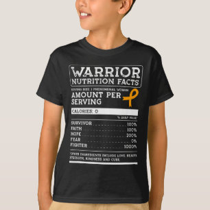 Camiseta Nutrição Guerreira Fala Leucemia Fita de Consciênc