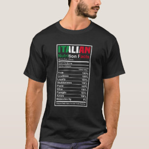 Camiseta Nutrição Italiana Fata Engraçada Itália T Shir