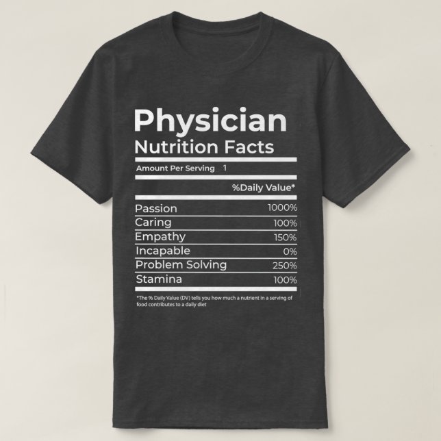 Camiseta Nutrição Médica Fala Engraçado Trabalho de Present (Frente do Design)