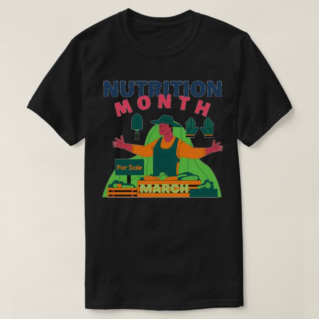 CAMISETA NUTRIÇÃO NACIONAL MENSAL NUTRIÇÃO MÊS MÊS 9 (Frente do Design)