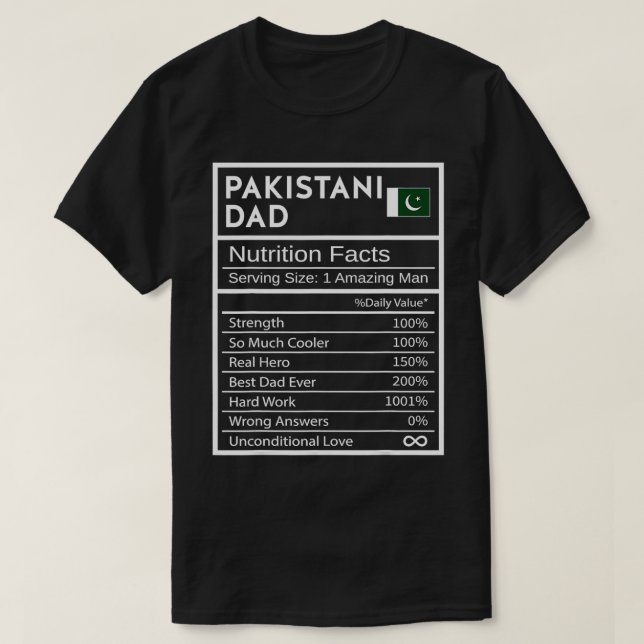 Camiseta Nutrição Pai paquistanesa causa doação do orgulho  (Frente do Design)