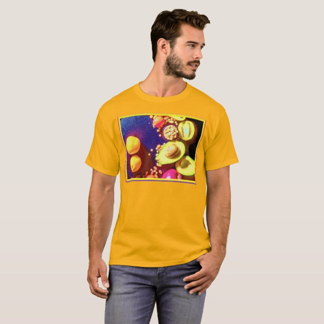 Camiseta "Nutrição Saudável" Foto Grata. Compre agora (Frente Completa)