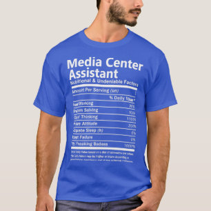 Camiseta Nutricional E Inegável Do Assistente Do Media Cent