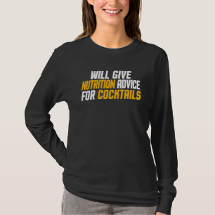 Camiseta Nutricionista dará conselhos de nutrição para coqu