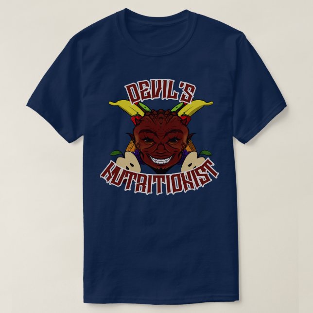 Camiseta Nutricionista de Devils (Frente do Design)