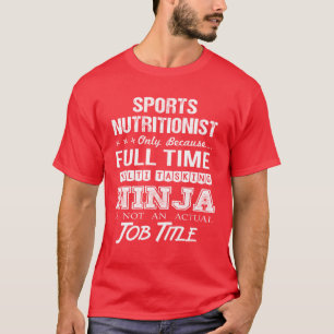 Camiseta Nutricionista Desportivo Ninja Multitarefa Família