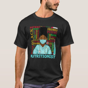Camiseta Nutricionista Presente Africano Mulheres Americana