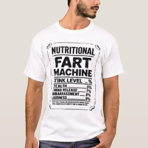 Camiseta Nutrion Fata Fart Machine Pai Piada Engraçado Fart