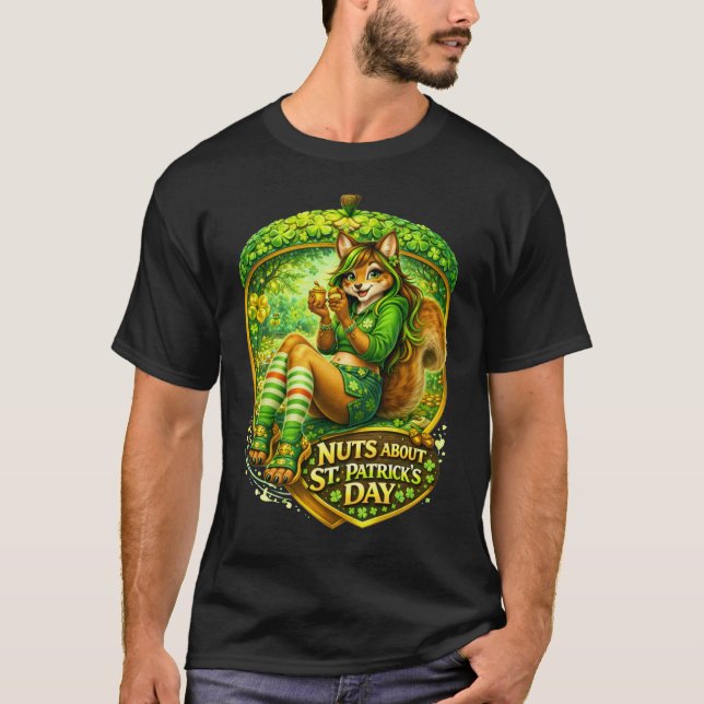 Camiseta Nuts About St. Patrick's Day (Frente)
