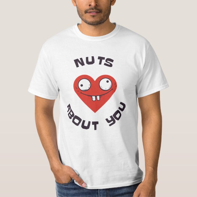 Camiseta nuts about you (Frente)