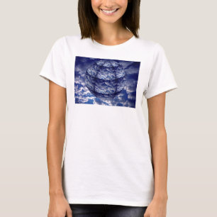 Camiseta Nuvem abstrata esfera 3D