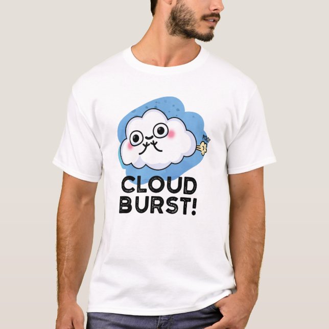 Camiseta Nuvem Burst Engraçado Nuvem Fart Pun (Frente)