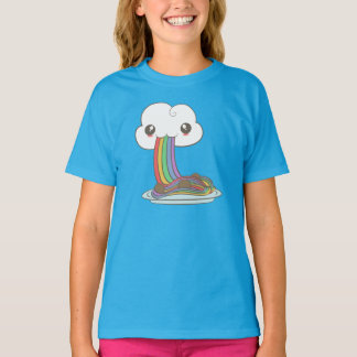 Camiseta Nuvem Come Espaguete Arco-Íris