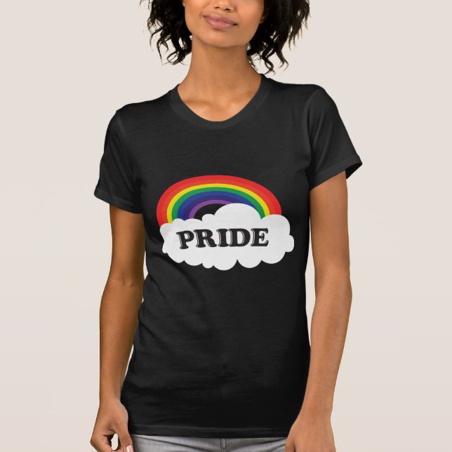 Camiseta Nuvem Cute Kawaii Rainbow (Frente)