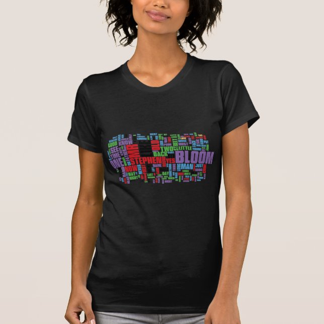Camiseta Nuvem da palavra de Ulysses (Frente)