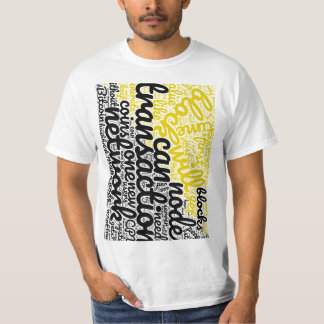 Camiseta Nuvem das citações - Cursive