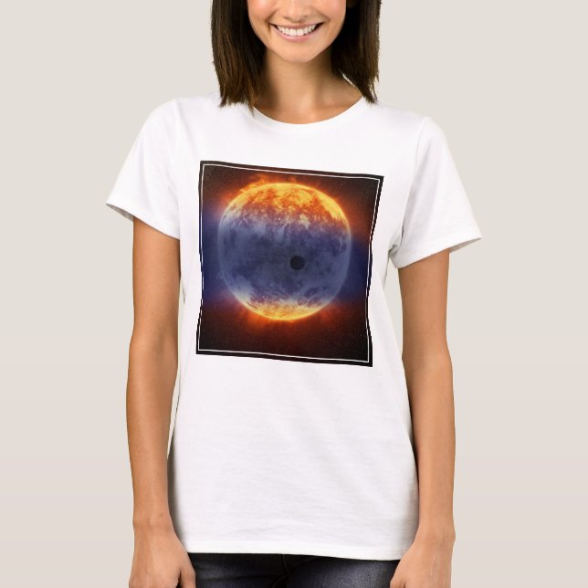 Camiseta Nuvem De Gás De Hidrogênio Do Exoplaneta Gj 3470b (Frente)