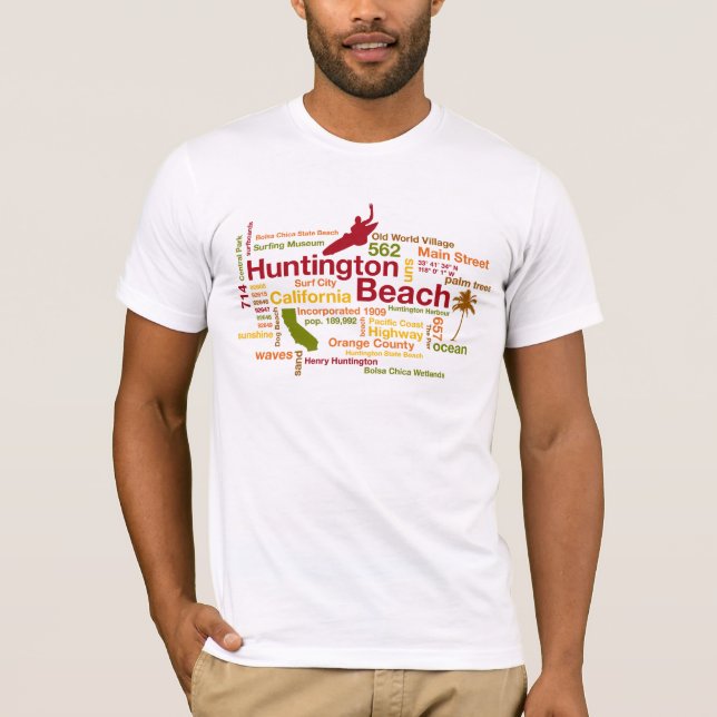 Camiseta Nuvem de Huntington Beach (Frente)
