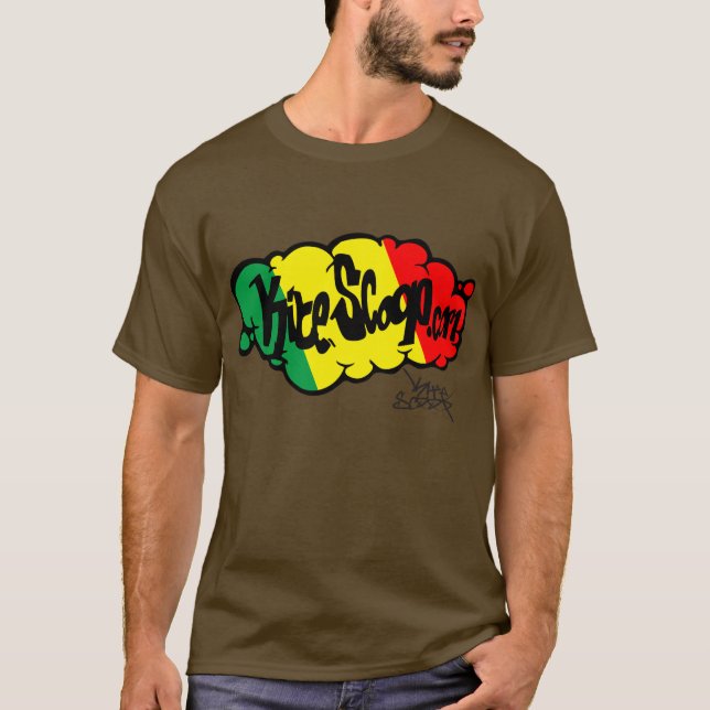 Camiseta Nuvem de Kitescoop Rasta (Frente)