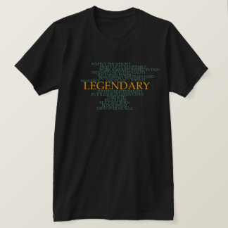 Camiseta Nuvem de Palavras de Motivação para Academia Lendá