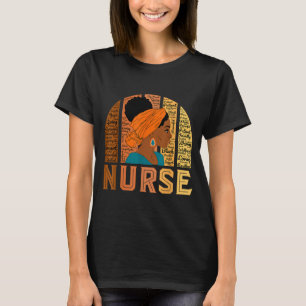 Camiseta Nuvem de Palavras Inspiradoras Enfermeira Negra Af
