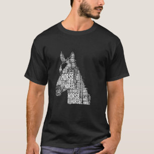 Camiseta Nuvem de Tags Cavalo