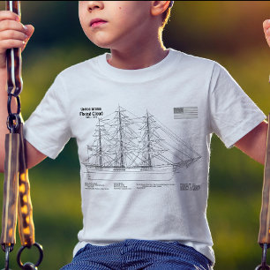 Camiseta Nuvem de Voo de Entrega do Clipper - Esquema de En