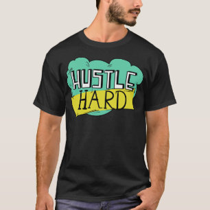 Camiseta Nuvem de Voz Verde Motivacional do Duro Hustle