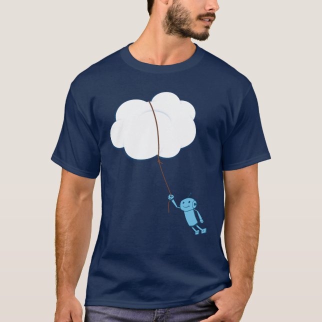 Camiseta Nuvem que computa (quando os robôs sonharem) (Frente)