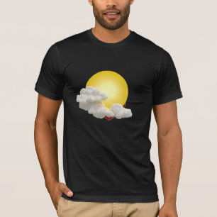 Camiseta Nuvem solar e branca