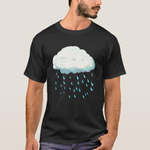 Camiseta Nuvens Brancas Fantasia Gota de Chuva Natal Hallow